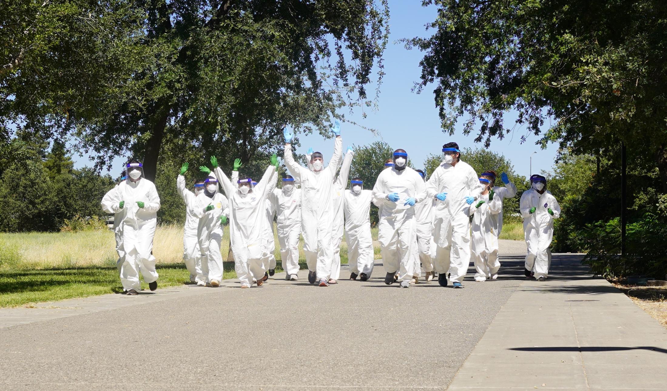Rx One Health 2024 cohort participating in PPE olympics