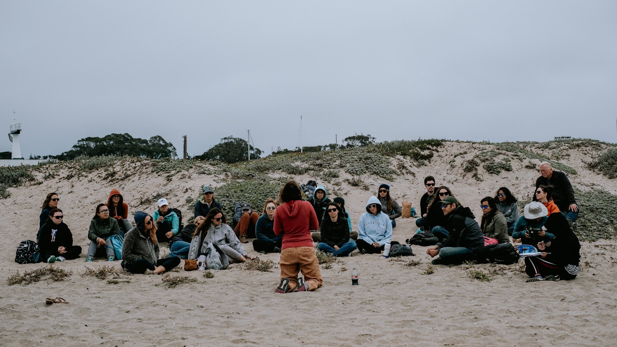 Rx One Health course participants on the beach
