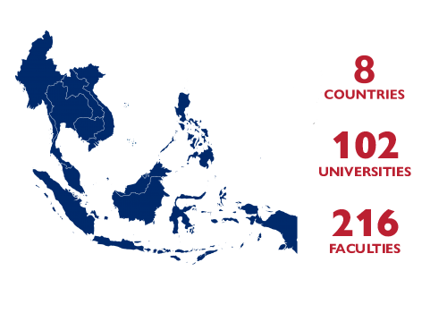 southeast asia map with 2023 one health workforce next generation
