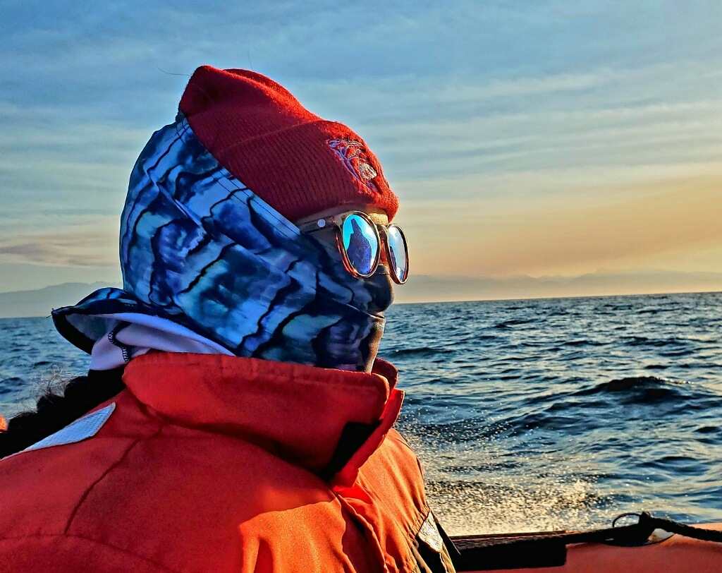 Catherine Lo on the water