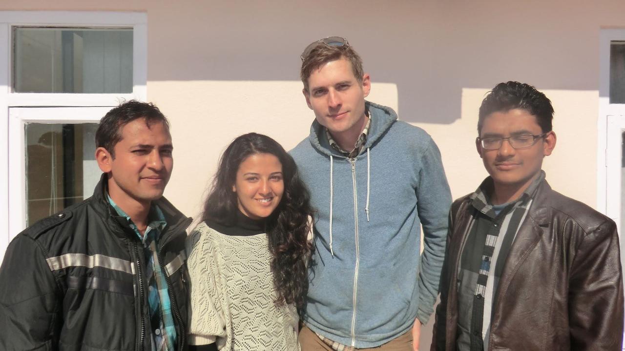 David Wolking with colleagues in Nepal