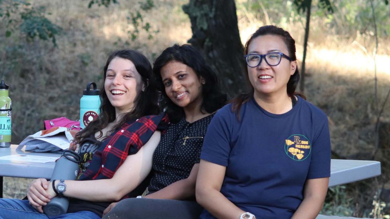 female participants of rx one health field course